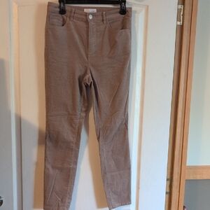 LOFT High waist Skinny Tan Jeans